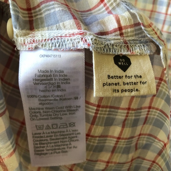 NWT Madewell Women’s Cotton Button Up Shirt - Picture 7 of 7